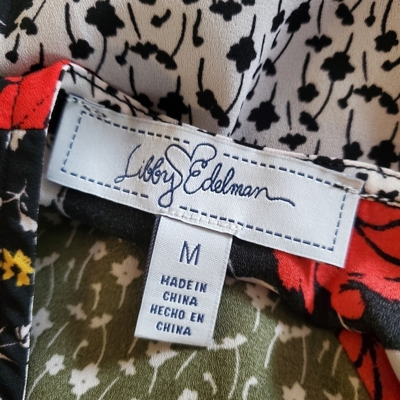 Libby Edelman Floral Patchwork Dress Size Medium, colorful - Picture 9 of 14